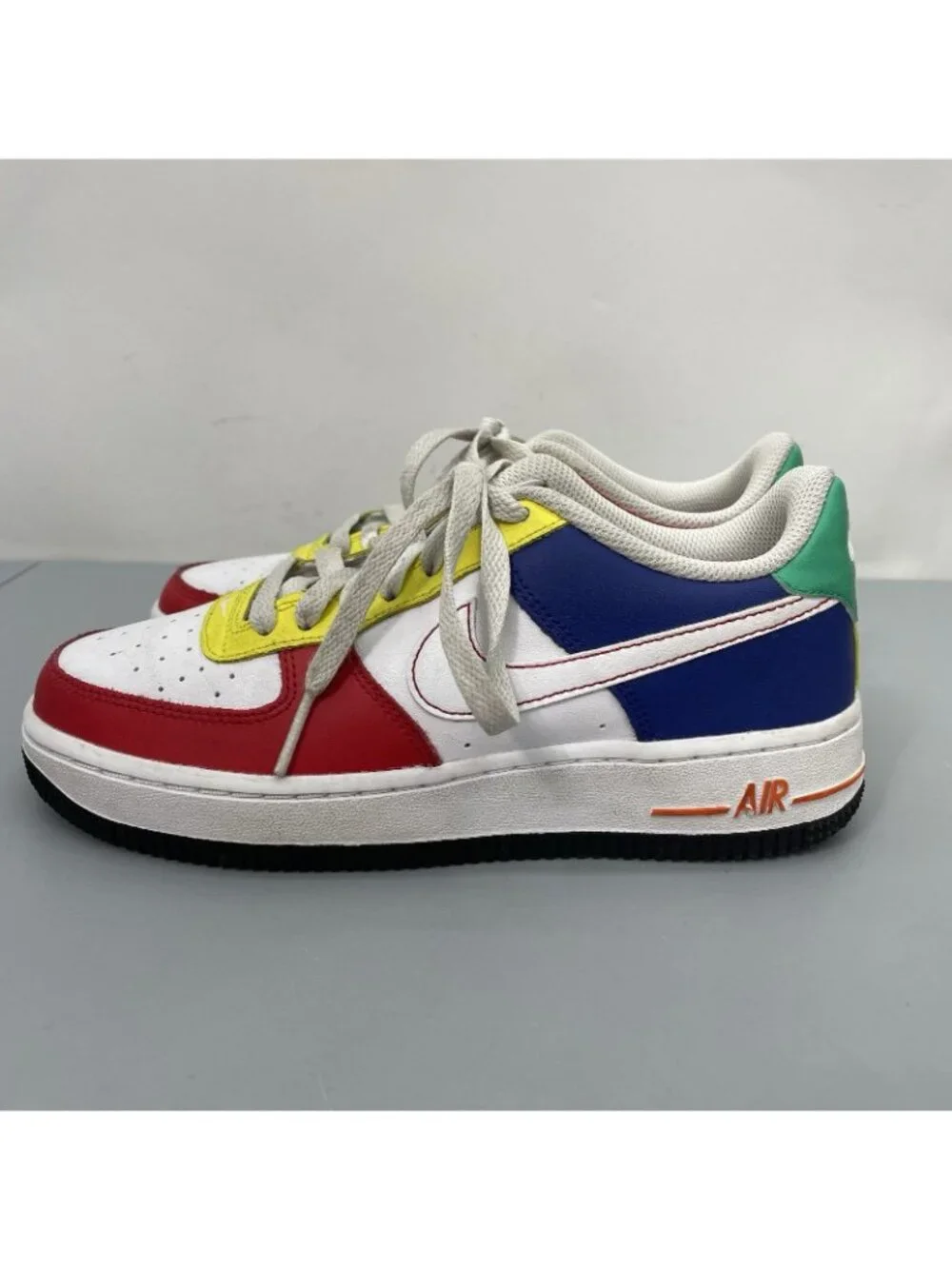 Nike Air Force 1 Low LV8 GS Rubik's Cube Sneakers Shoes Athletic Colorful Kids 4